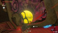 You can grab the ball through the wall