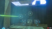 Then use the cog you find in the unlocked room to complete the cog mechanism in the other room. 