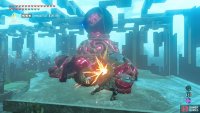 At the top, you can defeat the Turret like any other stationary Guardian.