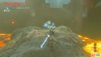 Let the Octorok swallow the equipment and observe the cleaning sparkles.