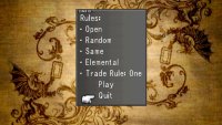These can get quite complicated, but fortunately you don&rsquo;t have to actually play a game with these rules, just enter the Triple Triad screen (pictured above)