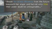 Edea will tell you of two sorceresses named Adel and Ultimecia, whose powers must not be combined