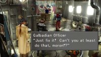 With Squall and Irvine, head to the Grease Monkey&rsquo;s house to find a rude visitor