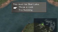 Search around Obel Lake until you&rsquo;re prompted to interact with it.