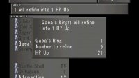Each Gaea&rsquo;s Ring refines into a HP Up.