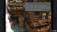 When she mentions the writing on the wall, head to the Eidolon Wall