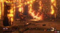 jump to either side to avoid the Flame Attack