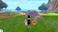 14/18: After going up to the raised land in front of the Master Dojo, behind the rock immediately on the left.