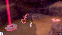 3/7: From Diglett 2, head deeper into this part of the cavern. There will be three Pok&eacute;mon Den here. Check towards the left for Number 3.