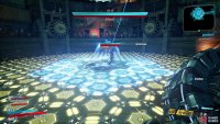 dodge the electric attack by jumping over the white ring as it approaches you, 