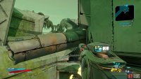 stand on the corner here and jump on to the pipe