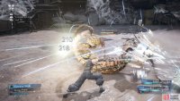 Protected from &ldquo;Poison&rdquo; and &ldquo;Sleep&rdquo;, Cloud can safely block and counterattack the Venomantis enemies.