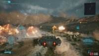 Follow Saul and avoid artillery fire.