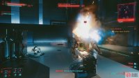 followed by a blast from his arm-gun.