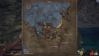 The location of Cierzo Storage on the town map.