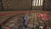 Keep away from the cloud of smoke which oscillates between red and purple, inflicting Decay damage while healing the boss.