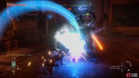 Shoot the shields with acid or shock arrows to disable it
