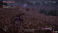 Upon getting close enough, the Fanghorn will run away