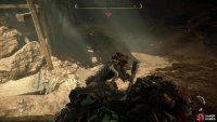 The Bristlebacks in the mine can be heavily damage or destroyed outright by performing a Strike From Above or Silent Strike.