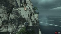now continue following the path whilst using the wall, branches, and hook to reach the shrine.