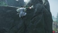 now jump across the gap using your hook. 
