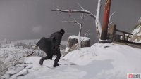 Now swing across to the area ahead