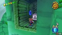 hover over to the alcove near the waterfall to reach Blue Coin #8