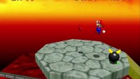 The fifth coin is on this platform with the Bully