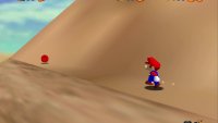 The first coin is behind you at the start