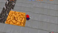 You can find the seventh coin in front of the small building by the star shadow