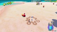 One of the hidden designs on the beach that yields a Blue Coin