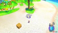 There are two hidden Shine symbols that yield Blue Coins on the beach