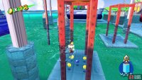 Underneath this platform, look in the water for Blue Coin #25