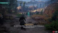 Approach the village leader to begin a cutscene.