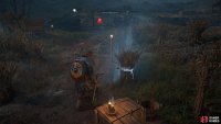 You can only loot the wheat during the night.