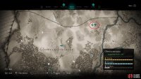 The location of Cragstone Watchtower, where the cursed area can be found.