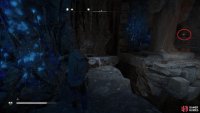 When you reach the main chamber, turn west and follow the trail from here to the treasure.