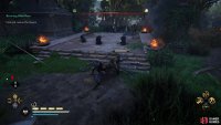 You should engage the executioner as soon as possible to prevent him from killing the thegns.