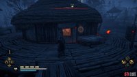 You can enter the roundhouse through an open window or by destroying the door.
