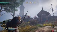 Shoot the archers on the walls before entering the settlement.