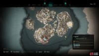 The location of the Litamiotvitr mystery, on the southernmost island of Asgard.