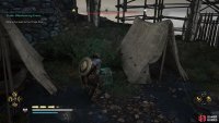 The clue can be found in a chest on the northern side of the camp.