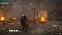 Follow Erke to the docks to flank the enemy.
