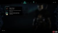 The Open Lines permanent favor will be unlocked after completing the Dark Dealings quest.