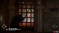Once inside the building, shoot the lock to the door on the balcony.