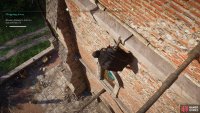 Climb the tower from its eastern side to land on the wooden post, leading to the window which you can shoot through.