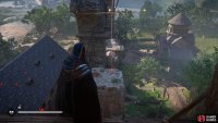 Use the rope wire from the tower to the northeast to reach the artifact.
