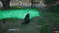 He will also throw poisonous grenades to distract and damage you.