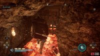 Use the key to unlock the door to the room with the armor and platinum ingot chest.