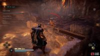 You can use your harpoon ability to fling enemies into the fire pits around the camp.